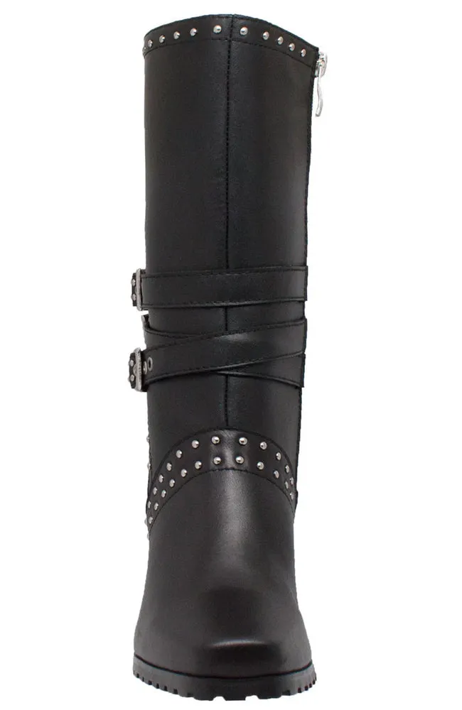 8627 Women's Side Zipper Harness Boot