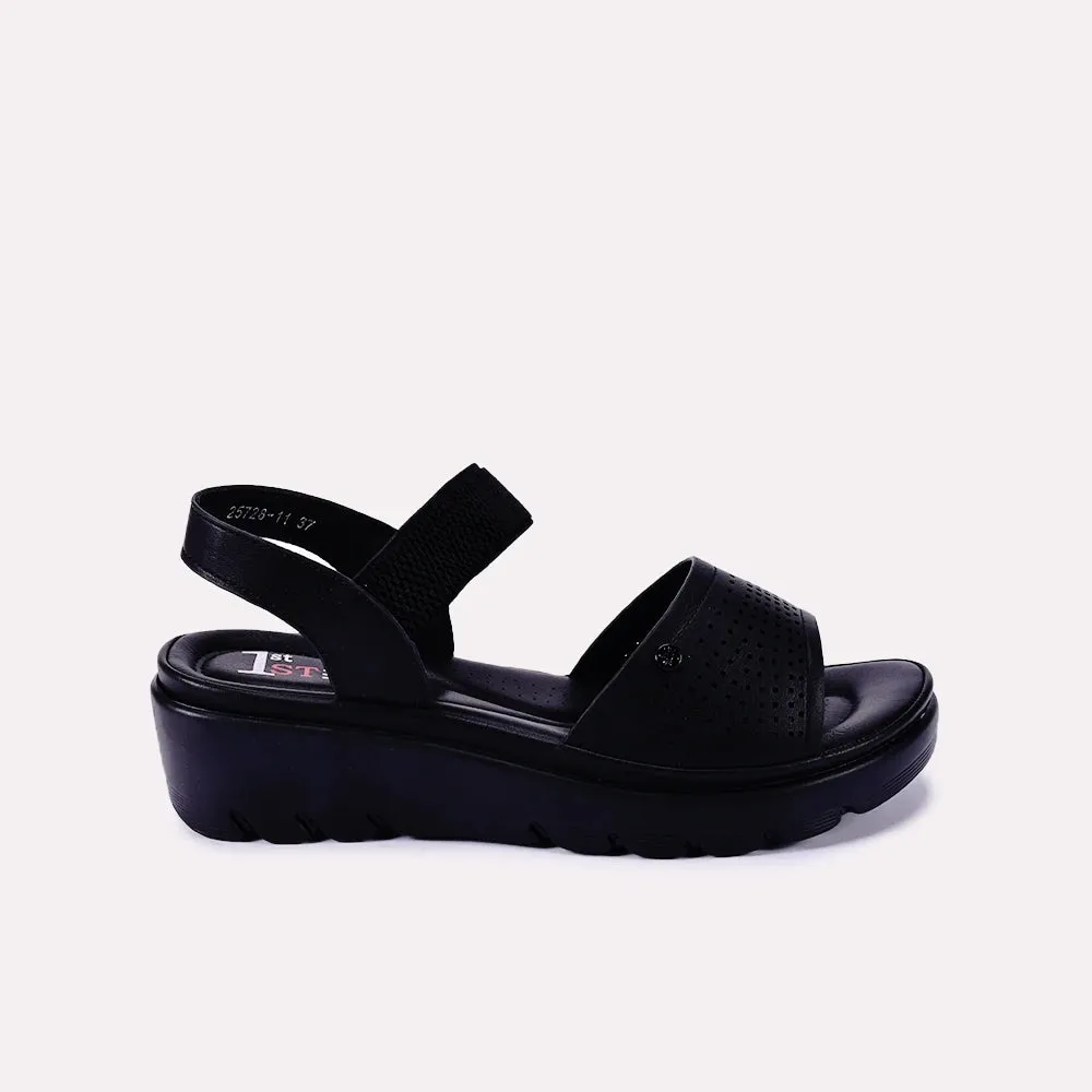 Angelica Black High Heel Sandals 0421279