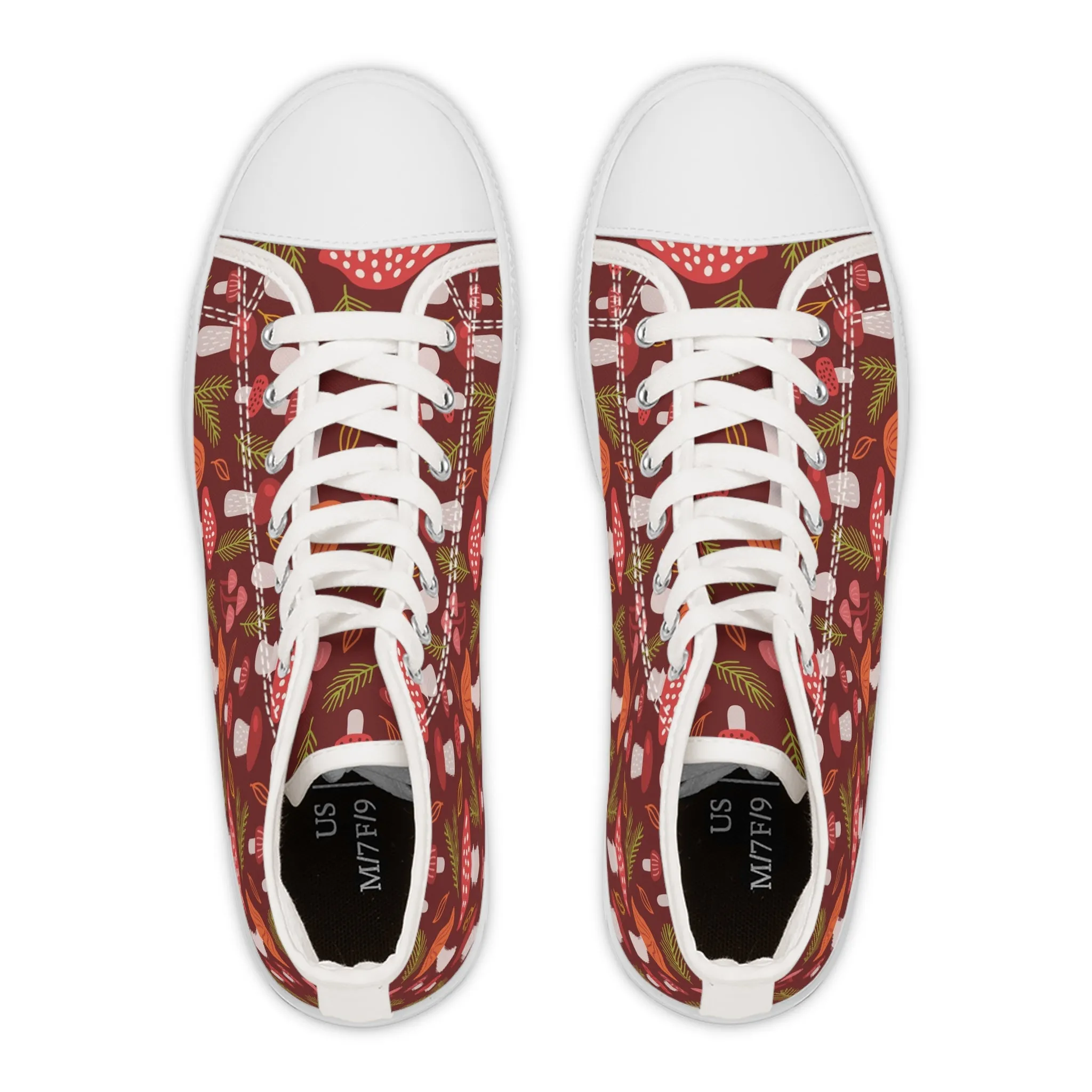 Autumn Mushrooms Women's High Top Sneakers