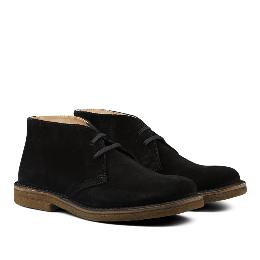 Black Suede Greenflex Desert Boots