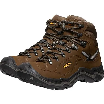 Durand II Mid Men's KEEN Waterproof Wide Hiking Boots, Cascade Brown/Gargoyle