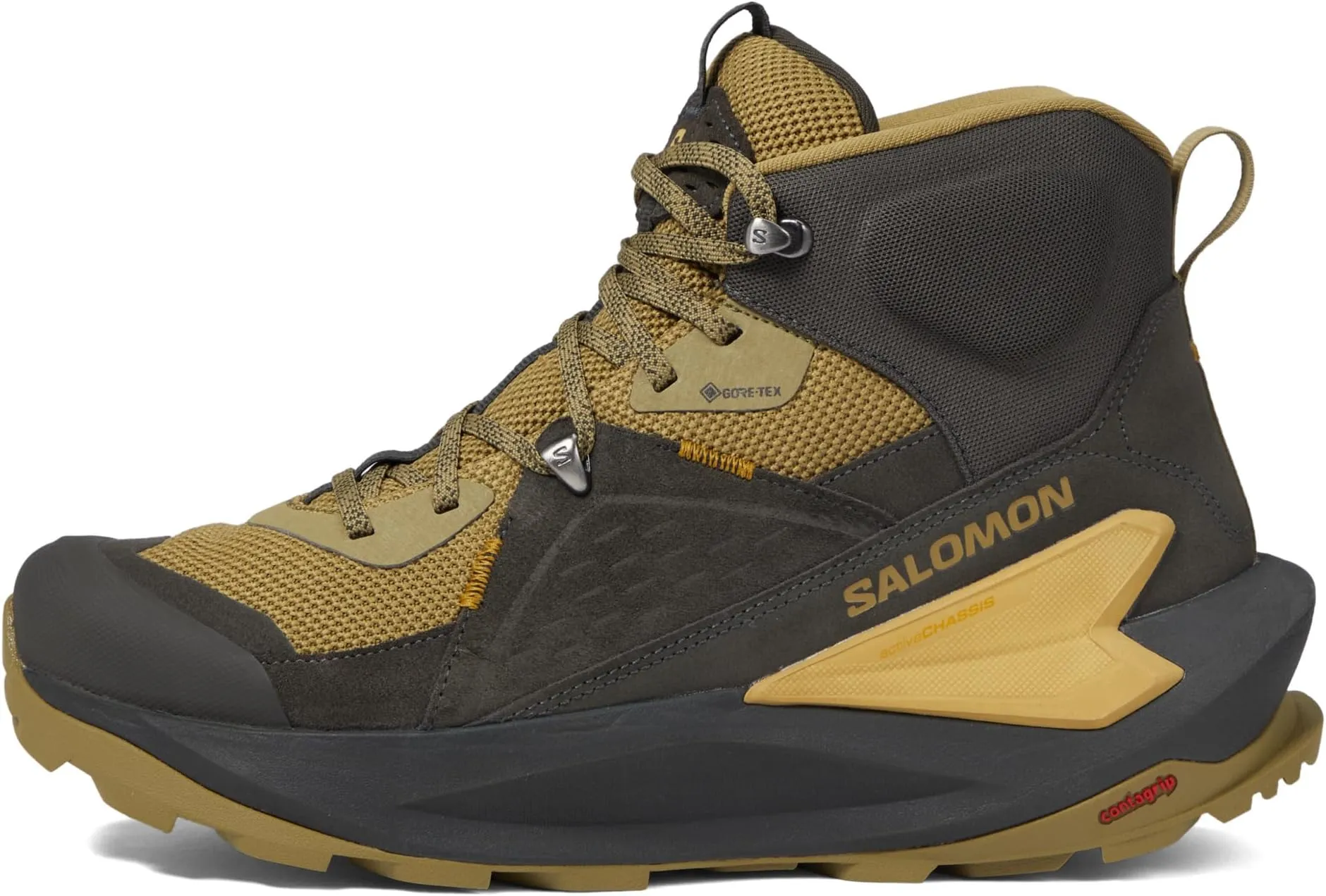 Elixir Mid GORE-TEX Salomon Hiking Shoes Black/Dried Herb/Southern Moss