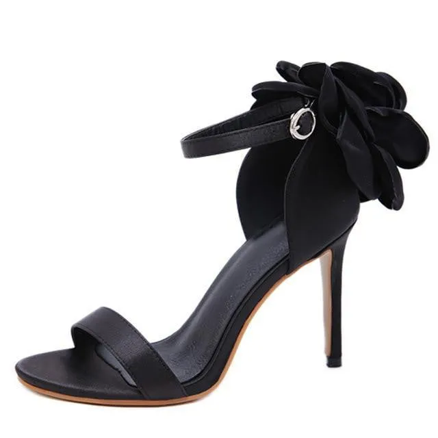 Fashion Flower Sandals High Heels 10.5cm