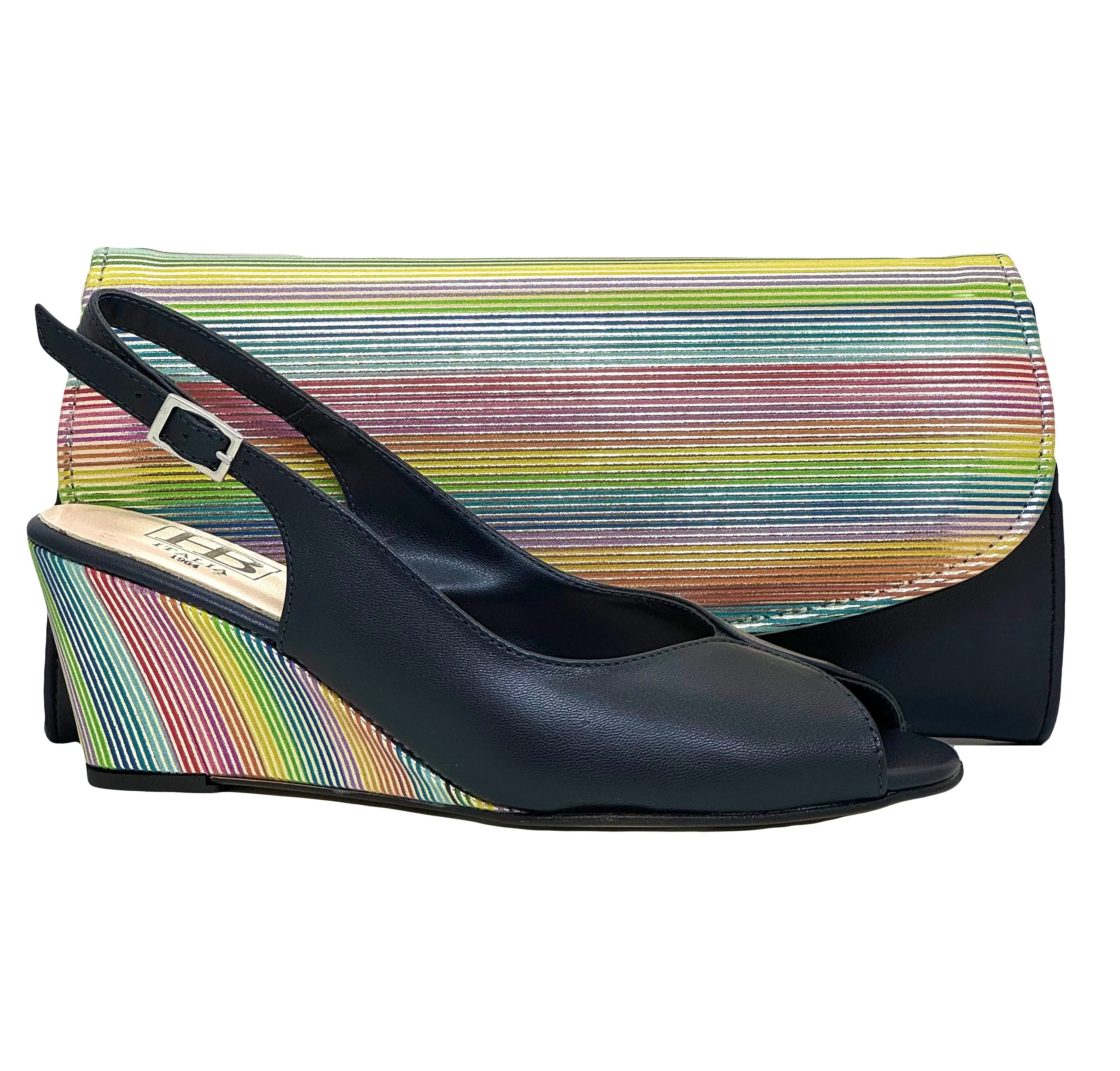 HB Italia Ladies Tororosso Sling Back Wedge Sandal