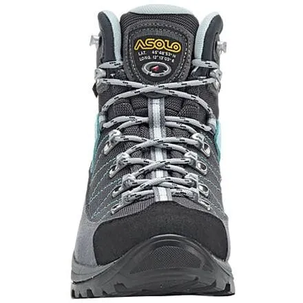 Hiking boots Finder GV women's Asolo, color Grey/Gunmetal/Pool Side