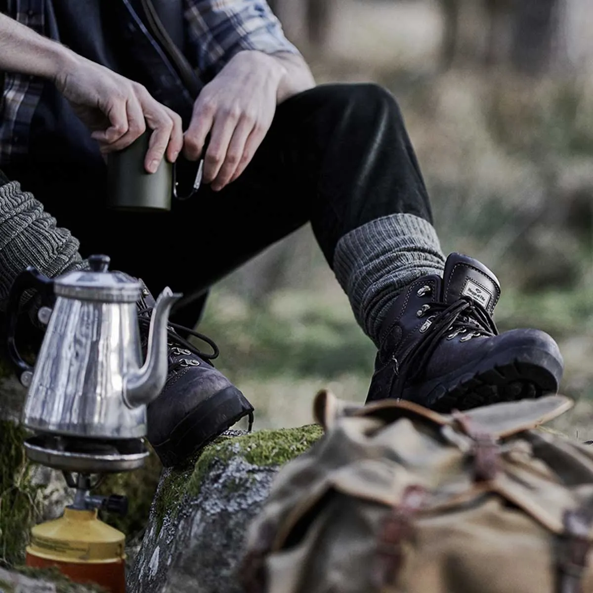 HOGGS OF FIFE Munro Classic W/P Hiking Boot - Crazy Horse Brown