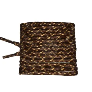 Mr Lacy Hikies Round - Dark Brown/Light Brown Shoelaces 120cm