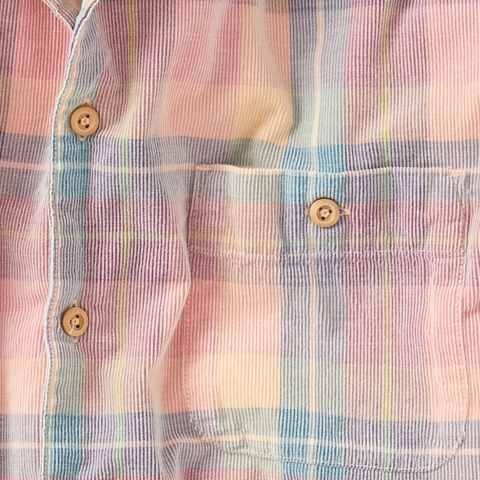 Suncatcher Plaid Corduroy Shirt - Tall