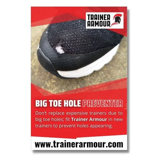 Trainer Armour Big Toe Hole Preventer patches