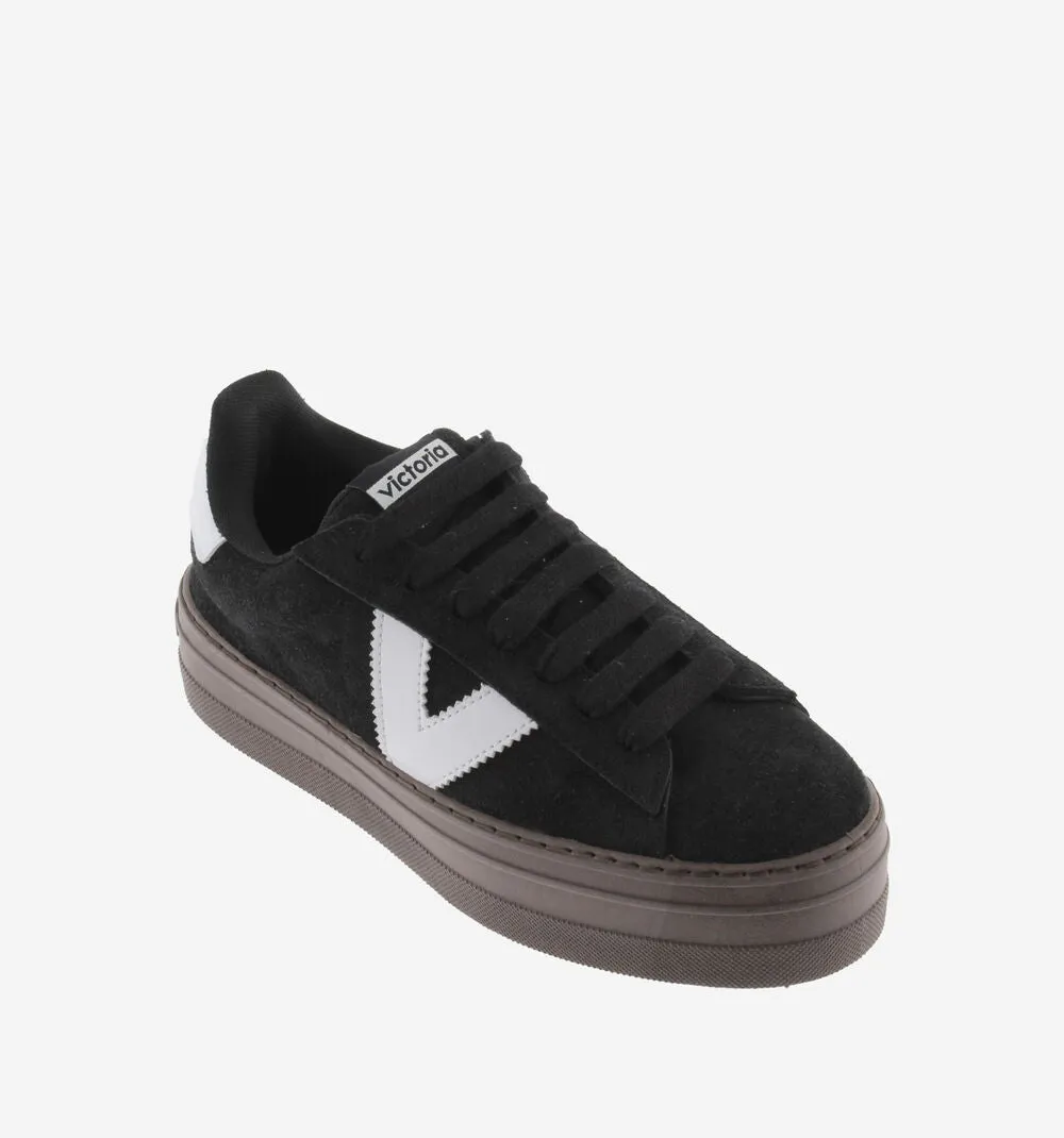 Victoria Barcelona Black Platform Sneakers