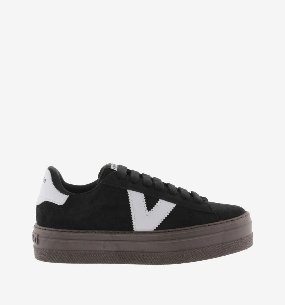 Victoria Barcelona Black Platform Sneakers