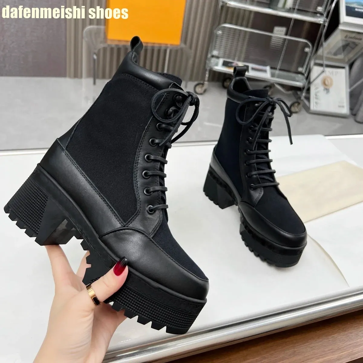 Water Resistant Leather/Canvas Boots