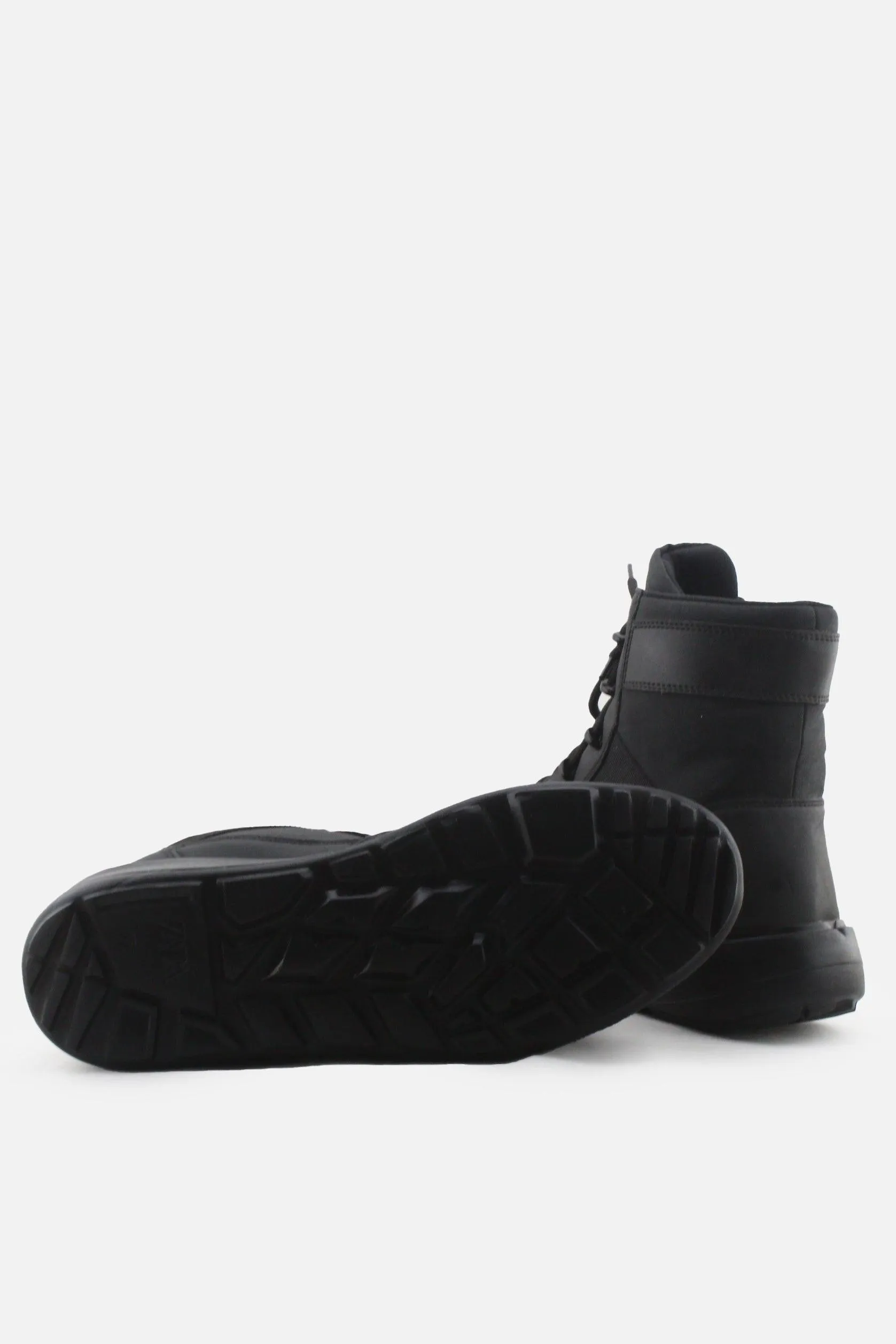 Zara Laces Combat Ankle Boots | Textile