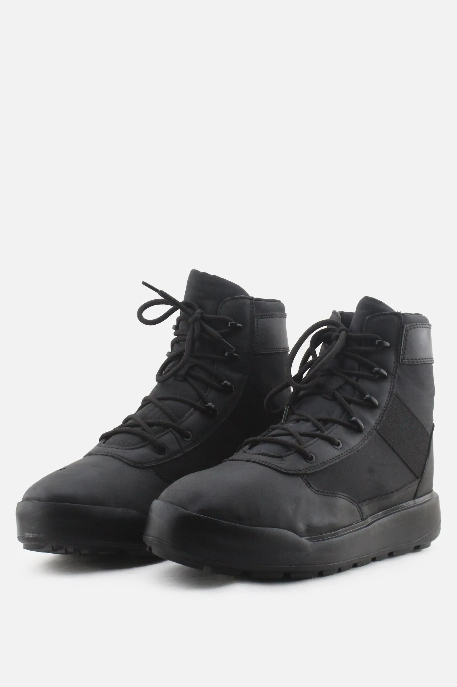 Zara Laces Combat Ankle Boots | Textile